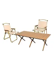 [Levede] Folding Camping Table & Chairs in Multi