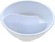 Tignapoo Never Soggy Cereal Bowl Keeps Cereal Fresh & Crunchy Stackable Divided Bowl with Spiral Slide Design Built-in Grip, White