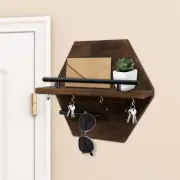 Key Hanger Rack Wall Mounted Key Mail Holder Deco Entryway Key Organizer Shelf·-
