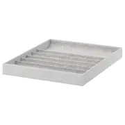 KOMPLEMENT Insert with compartments, light grey, 40x53x5 cm