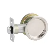 Lane Polished Chrome Round Passage Cavity Sliding Door Lock