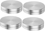 LABRIMP 4 Pcs Rotating Cake Turntable Aluminum Alloy Base for Precise Baking Decorating for Cakes Cookies and Bread Features Precision Control Stylish Design
