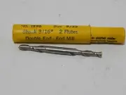 MORSE 5/32 3/16 SHANK 2 FLUTE DOUBLE END END MILL