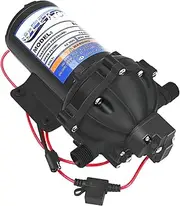 EF5500-BOX Water Pump, 5.5GPM 60 PSI 12V Diaphragm Pump Compatible with EF5500-BOX pump-1/2 MNPT Connection, 5.5 GPM, Black