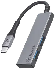 Bonelk USB-C to 2 Port USB 3.0 Hub (Space Grey)