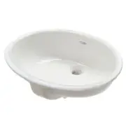 American Standard 0496.221 White Ovalyn 17" Undermount Porcelain Bathroom Sink