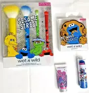 Sesame Street Wet n Wild Lot Elmo Cookie Monster Big Bird Make Up Brush Mirror