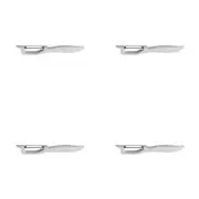 4x Cuisena Stainless Steel Blade Swivel Peeler Fruit/Vegetable Stripper WHT
