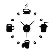 Creative 3D Acrylic Mirror Wall Sticker Quartz Clocks Watch Large Home Decor
