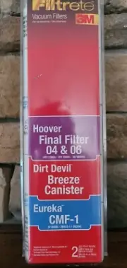 Filtrete 64810 Hepa Filter Hoover Final 04&06, Dirt Devil Breeze, Eureka CMF-1