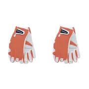 4pc Annabel Trends Sprout Goatskin Garden/Work Soft Outdoor Gloves Terracotta