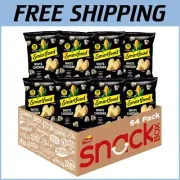 64 Count White Cheddar Popcorn Bags - Gluten-Free On-the-Go Snack, 1 oz Each