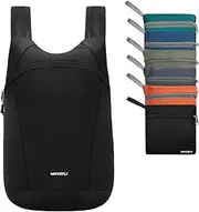 WATERFLY Foldable Lightweight Hiking Backpack: 15L Packable Daypack Men Women Ultralight Thin Outdoor Bag for Travel Camping