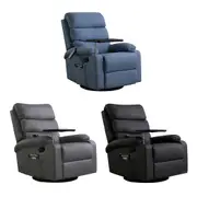 Levede Massage Recliner Chair Table Heated Lounge Sofa Armchair 360° Swivel