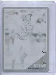 2011 Topps Heritage Minors Tim Beckham Black Printing Plate...Only in World 1/1