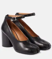 [Maison Margiela] Maison Margiela Tabi leather pumps AU 4 black
