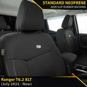 Ford Ranger T6.2 - XLT - GP4 Neoprene 2x Front Seat Covers (In Stock)