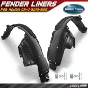 2Pcs Front PE Inner Fender Liners with Insulation Foam for Honda CR-V 2010-2011