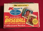 1982 TOPPS KMART AL & NL MVPs set box - 24 sets - Mantle Mays Koufax Schmidt Yaz