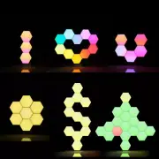 Smart Hexagon Light LED Panels Expansion Colors Changing Touch Lamp Replacement