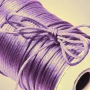 50 Yards LILAC Nylon 2mm Satin Cord RatTail Kumihimo Braiding 150 ft ~ Lavender