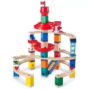 Hape Quadrilla Super Spirals Wooden Marble Run Blocks