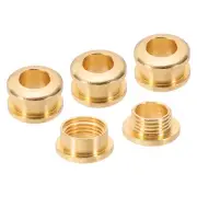 5mm(1/5 Inch) Brass Hole Eyelets, 4 Pcs Arc Surface Grommets, Light Gold