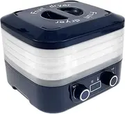 Mini Food Dehydrator - 5 Removable Trays Food Dryer Machine Temperature Adjustable Freeze Dried Machine Quiet Freeze Dryer with LCD Display Timer for Drying Fruits Meat, Vegetable, Jerky (Blue)