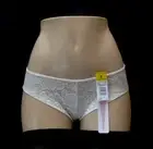 Original SHADOWLINE Deluxe Cosmo Lace Embroidery Creme Hipster Brief Size XL