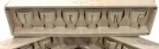 Rae Dunn SPRING Ceramic Large Letter Egg Cup Holder Magenta Collection Set Of 6