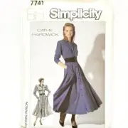 Simplicity Sewing Pattern 7741 Cathy Hardwick Easy To Sew Dress Size 14 Uncut