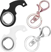 Keychain Fidget Spinner Ring Toy - Metal Flipping Spinner Keychain for Kids & Adults, Stress Relief Pocket Toy (Durable & Portable)