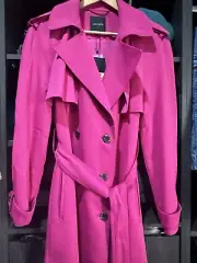 New Portmans Trench Coat In Pink Size 10