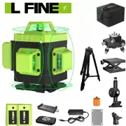 L FINE 16 Line 4D 360° Rotary Green Laser Level Self Leveling Measure Tool 2023