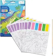 Stephen Joseph Water Coloring Book for Kids, Watercolor Paint Kit, 17 Piece Kit, Ages 3+, Craft and Arts, Watercolor Painting Activity, Wild Adventure