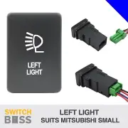 LEFT LIGHT Blue LED Short Small Push Switch Suit Mitsubishi Triton Pajero MQ MR (for: Mitsubishi)