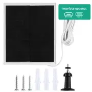 US 10W Solar Panel For Security Camera 5V Type-C Port Camera Solar Panel Char 6