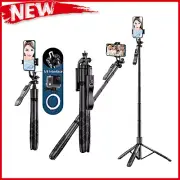 Bluetooth Selfie Stick Tripod Wireless 360 Rotating Extendable Stand with Remote