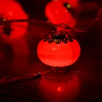 在飛比找樂天市場購物網優惠-2021新年燈籠串燈彩燈裝飾品led插電紅色掛件春節元宵節閃