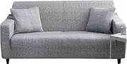 Stretch Couch Sofa Covers 2/3/4/1 Seater Pure Color, Blue,Cat,Black,Grey,Sofa Cover Protectors Couch Slipcover Living Room Stretch Printed Sofa Slipcover for Pets Furniture Protecto