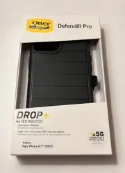 Otterbox Defender Series Pro Case - iPhone 15 Plus/14 Plus (Black) W/ Belt Clip