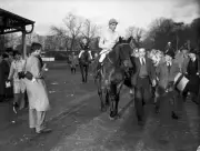 Horse Racing The winner Mr A G Boley's 'Rowland Roy' ridden by Bry- Old Photo