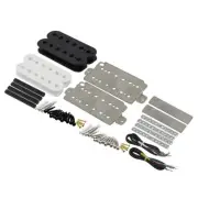FLEOR Alnico V Humbucker Pickup Kit Double Coil Bar Magnet Bobbin Baseplate