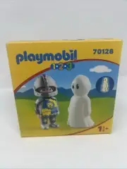 Playmobil 1.2.3 Knight with Ghost Set 70128 - Glow In The Dark Ghost