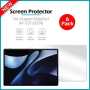 6-Pack LCD Clear HD Screen Protector for Android Huawei Matepad Air 12.0 (2024)