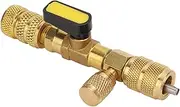 Nutriess AC Valve Core Remover 1/4 5/16 SAE Universal Refrigerant Valve Core Changer for R22 R134 R410 R32 Air Conditioning Line Repair Tool with Installation