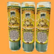 Set of 3x Mano Millonaria Mano Poderosa Veladora Preparada para Triunfo, Dinero