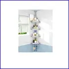 Rustproof 4-Tier Shower Caddy Corner: Adjustable and Tidy Bath Storage Organizer