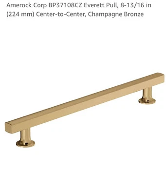 Amerock Corp BP37108CZ Everett Pull 8-13/16 in Bar Cabinet Bronze 8 Available