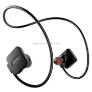 A848Bl Neck-Mounted Wireless Bluetooth Sports Stereo Earphone(Black)